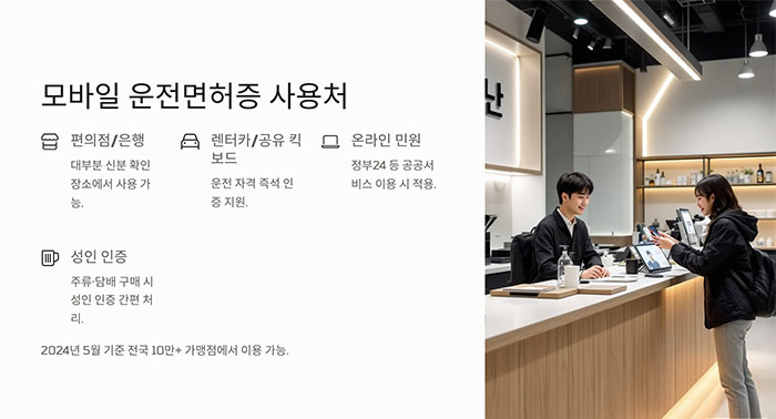 모바일 운전면허증 발급방법, 발급비용