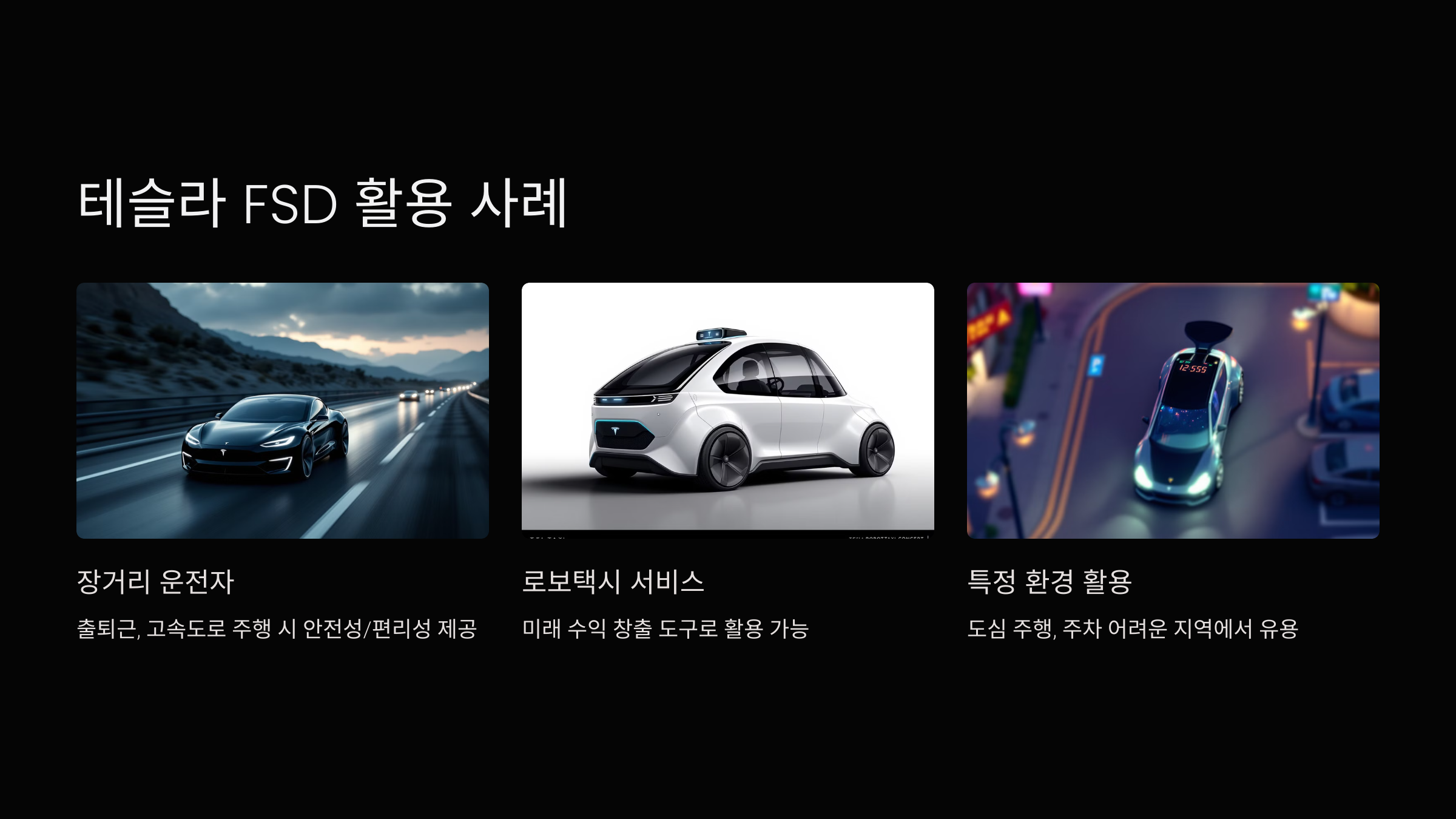 🌟 테슬라 FSD를 활용한 실제 사례