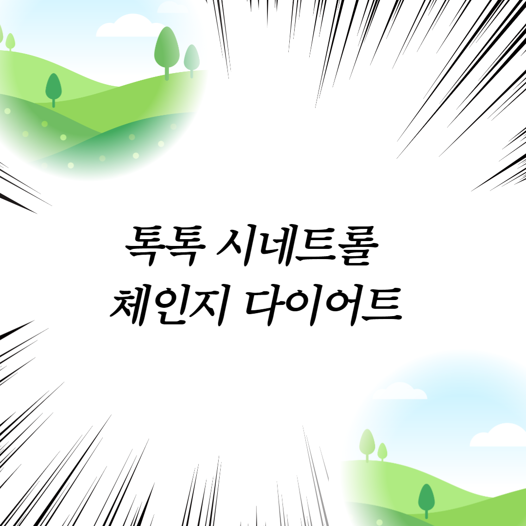  톡톡 시네트롤 체인지 다이어트