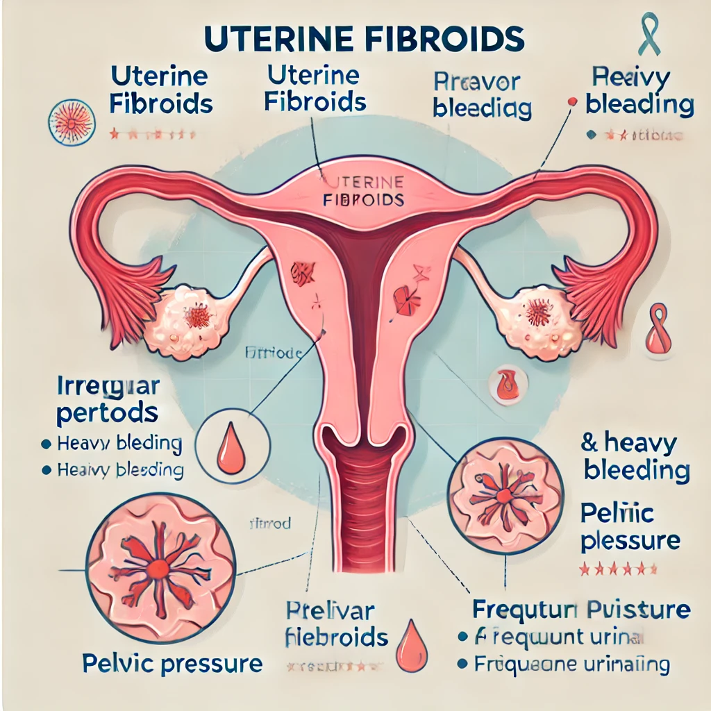 불규칙한 생리 주기와 심한 생리통 원인과 해결 방법 - 3. 자궁근종 (Uterine Fibroids)