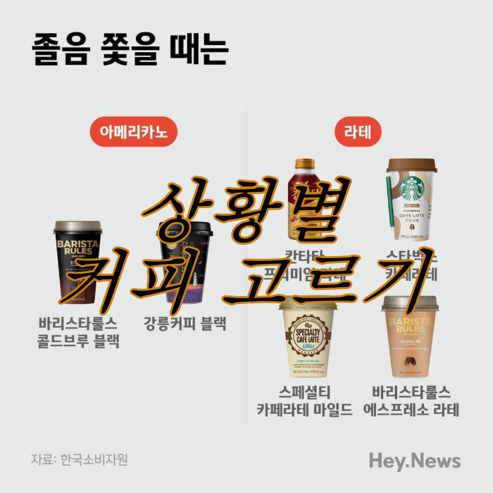  졸릴 때 마시기 좋은 커피는? 상황별 즉석커피 추천