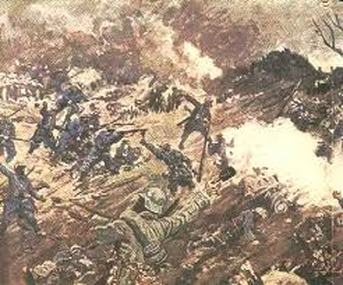 카포레토 전투 진격하는 독일군
