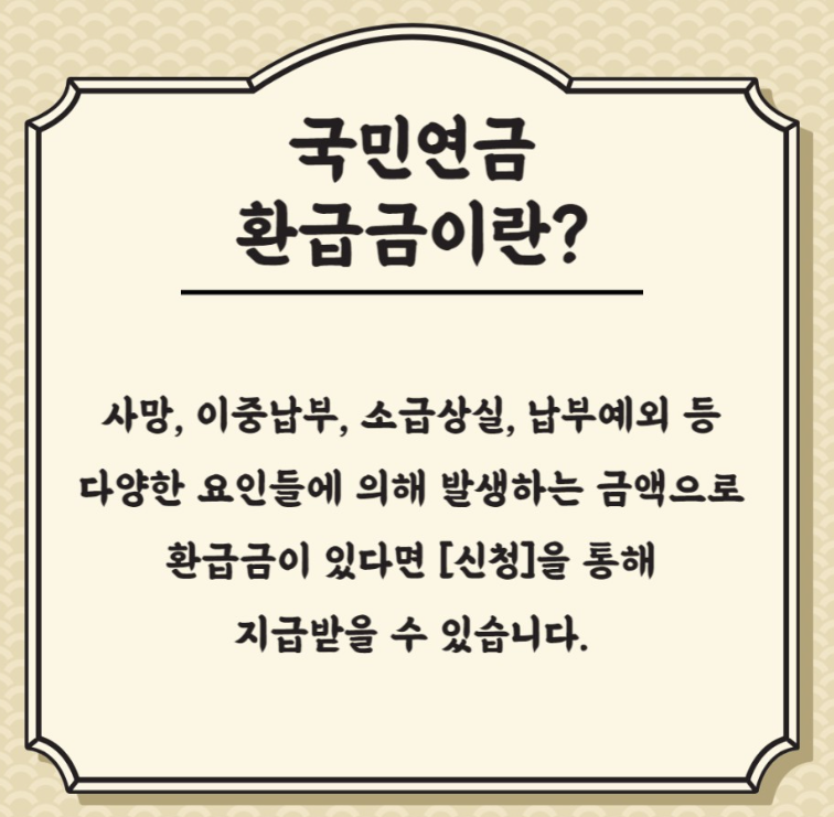 국민연금 환급금
