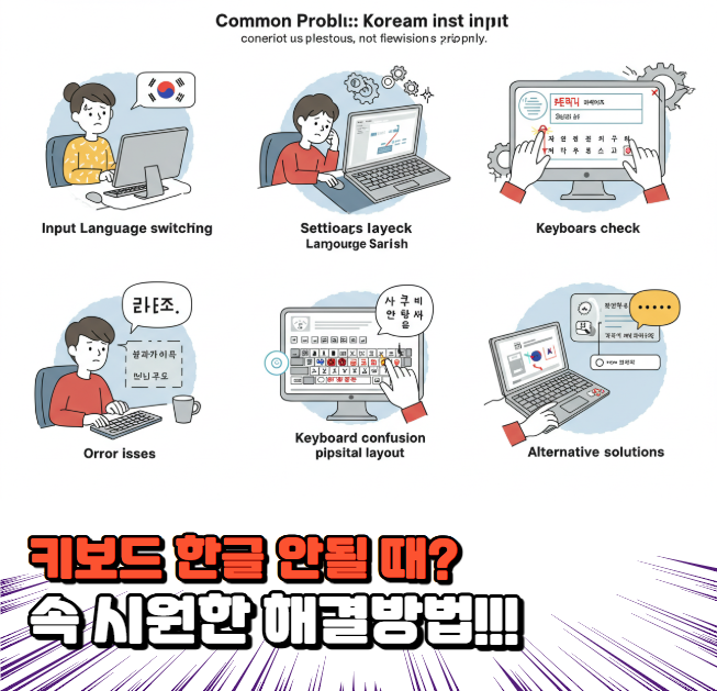 키보드 한글 안될 때? 겪어본 사람만 아는 답답함, 속 시원한 해결방법!