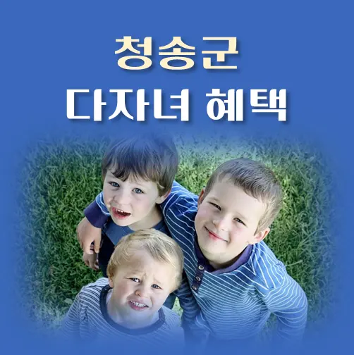 썸네일-경북-청송군-다자녀혜택-자격조건