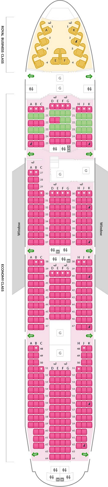 보잉-B747-1층-배치도