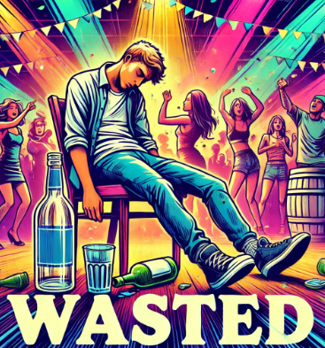 파티에서 만취 상태가 된 남자 / wasted