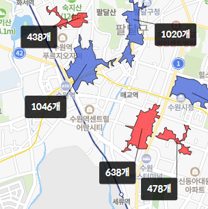 수원역 센트럴 어반시티 아파트 입지분석 - 수원역 센트럴 어반시티 아파트 호갱노노 복합시설
