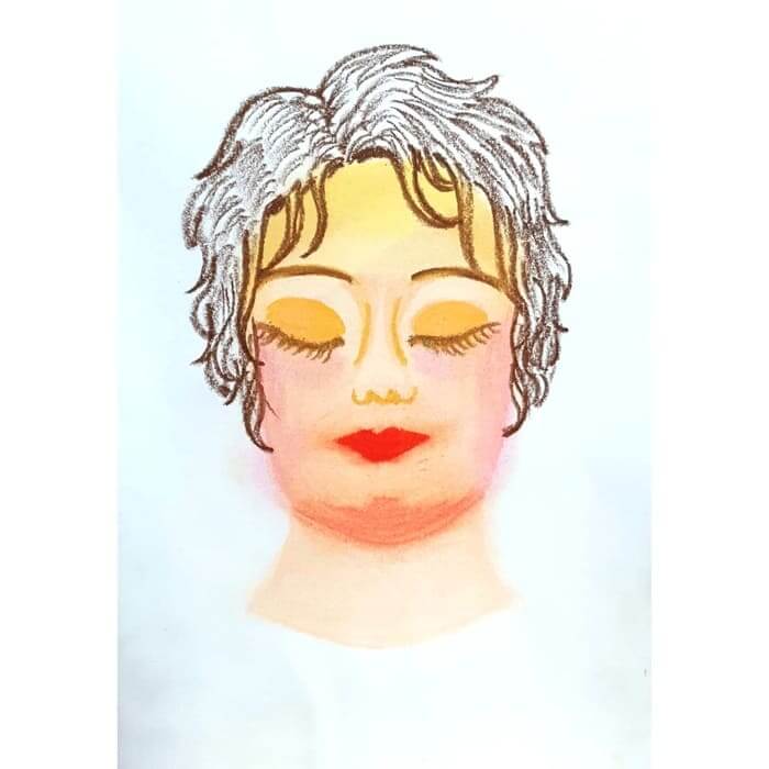  Warm 따뜻한 일러스트레이션 크레파스화 그리기