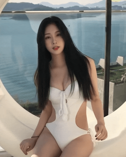  트위치 스트리머 한갱 비키니 브이로그 움짤 gif