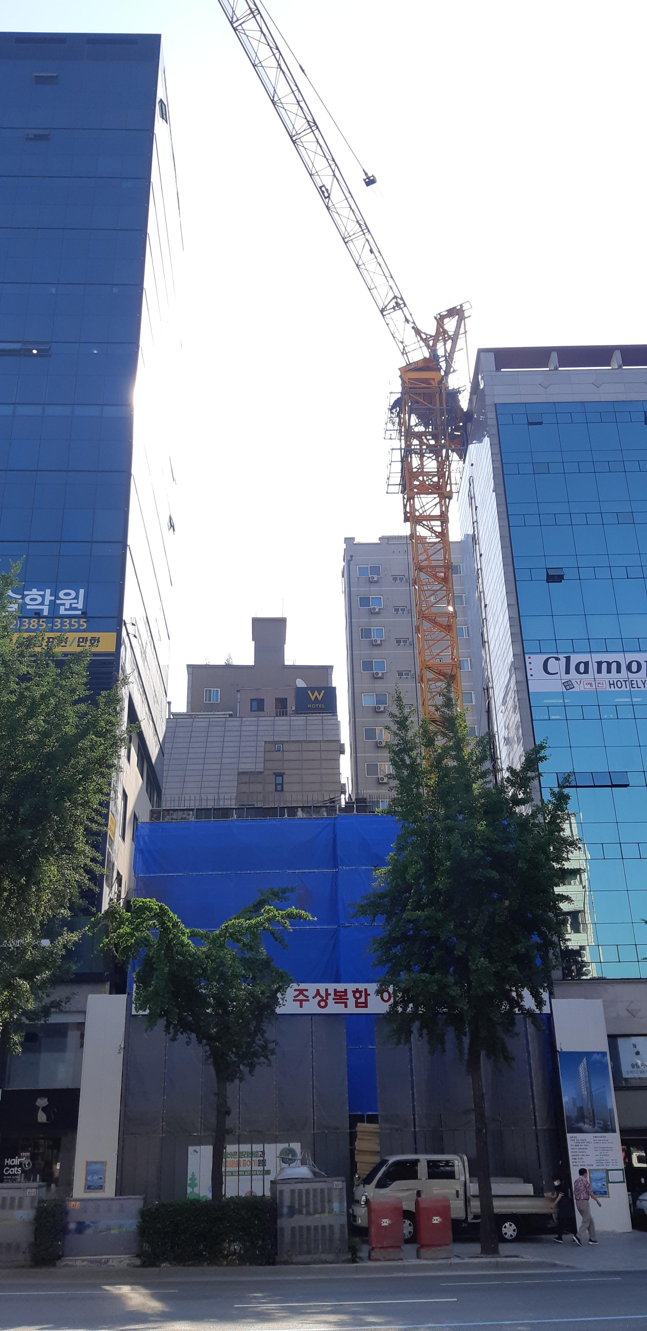  은평구 연신내역 건물 공사 현장 사진 054 효민아크로뷰 주상복합 아파트 신축현장 (korean construction)