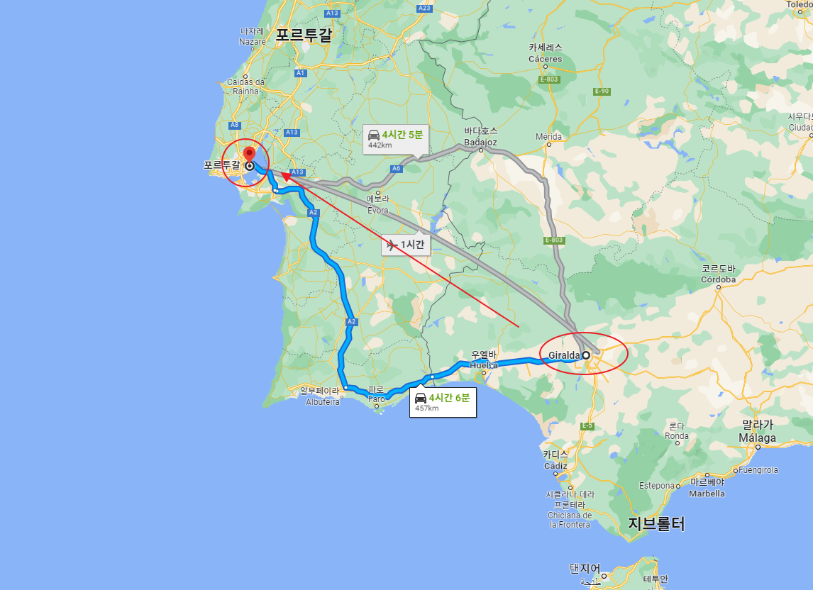  세비야여행 / 세비야에서 리스본으로 이동하는 방법- 버스, 항공편, 택시 이동시간 및 요금 비교