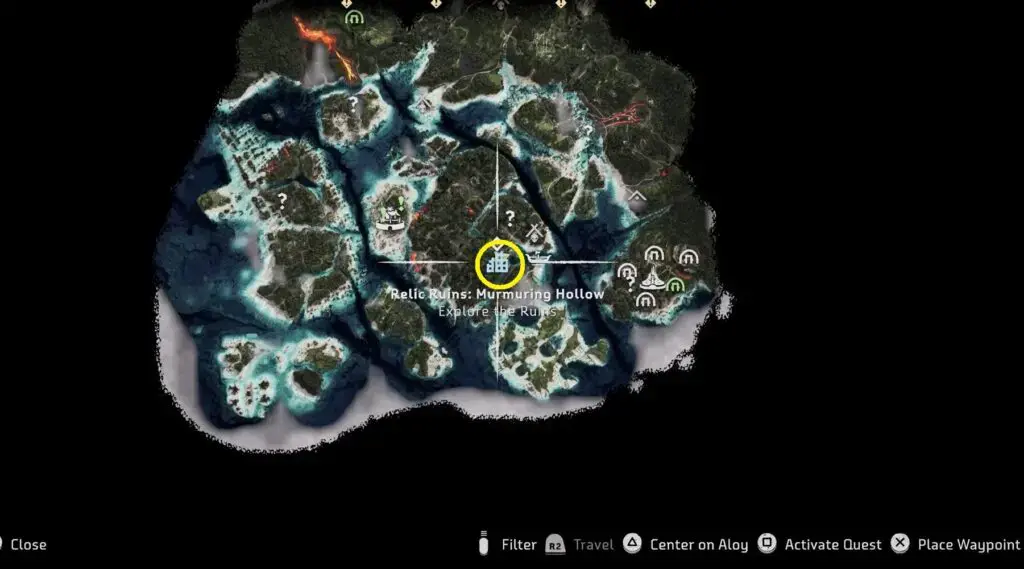  Horizon Forbidden West Burning Shores 공략, 모든 사이드 퀘스트 위치