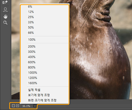 미리 보기 창 비율 변경 방법