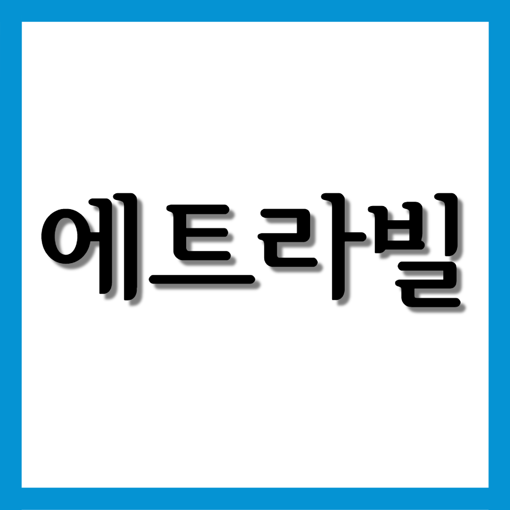  에트라빌정 10mg, 효능/복용법/부작용 등 모든 것!