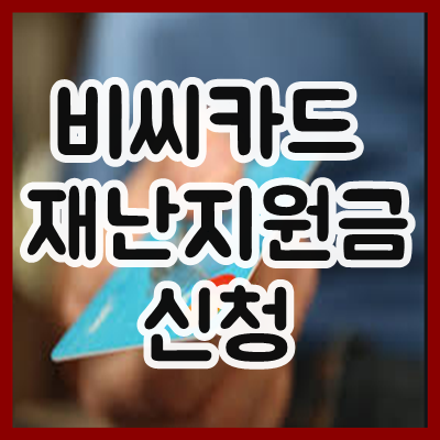 비씨카드 재난지원금 신청