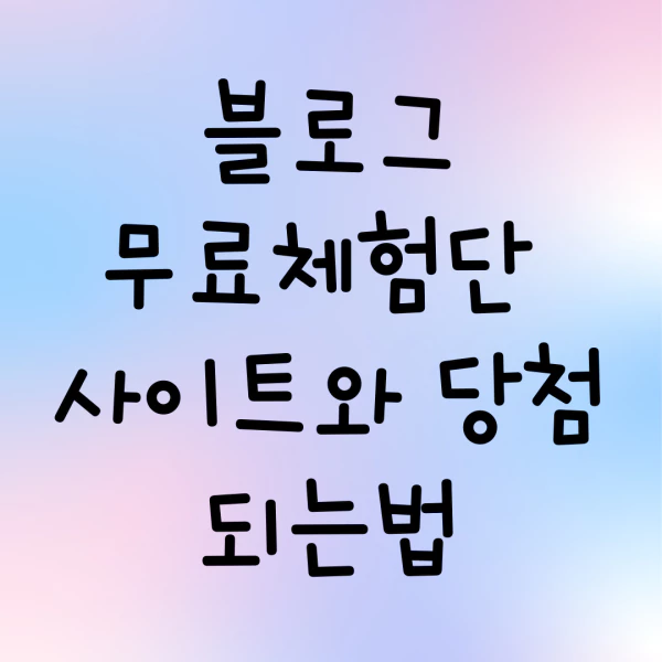 블로거-체험단