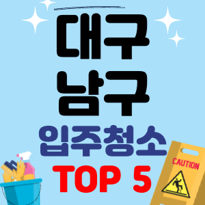 대구 중구 입주청소 이사청소 원룸청소 전문 후기 업체 추천 견적 비용 가격 비교 TOP 5