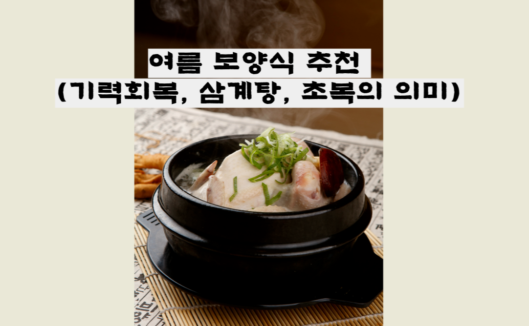 여름 보양식 추천 관련 사진