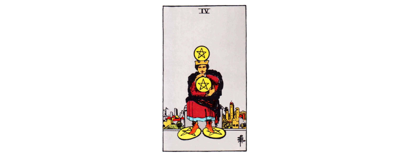 Four of pentacles tarot