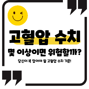 고혈압 수치