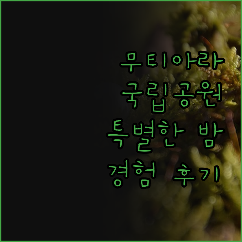 무티아라 타만 네가라, 국립공원 속 