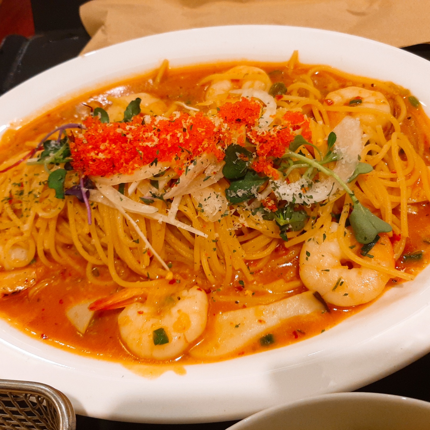  강남역 파스타 맛집 강남역파스타, 새우오일파스타와 고르곤졸라