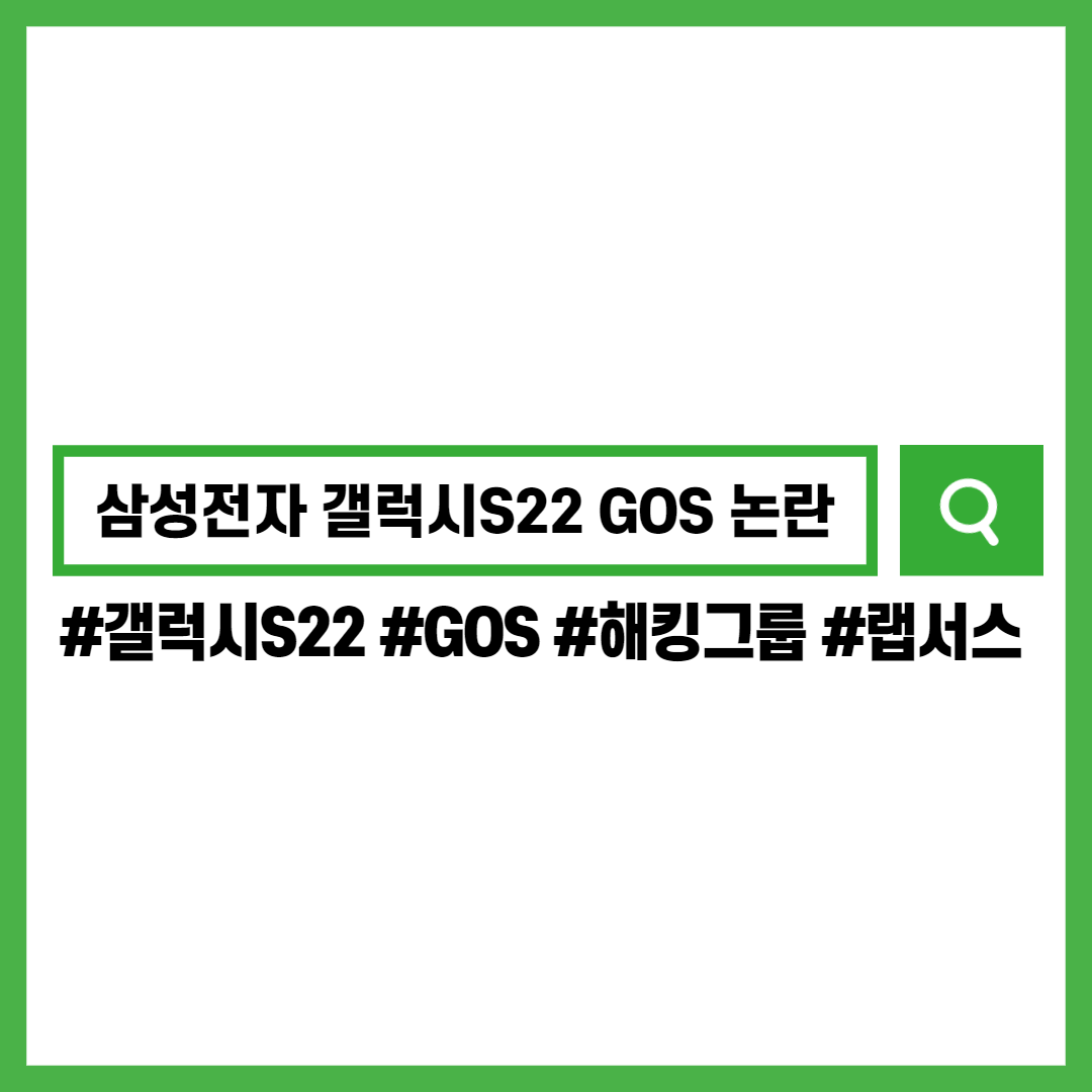 삼성전자-갤럭시S22-GOS-해킹그룹-랩서스