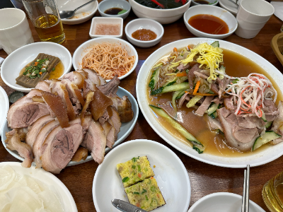 일반 냉채 족발 반반