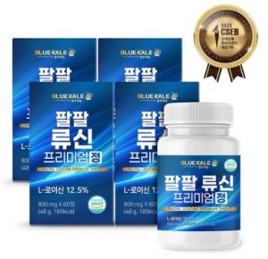 블루케일 류신 단백질 타블렛 아미노산 루신 프리미엄 정 6000mg 고함량 뉴신 캡슐 추천 60정&#44; 4개