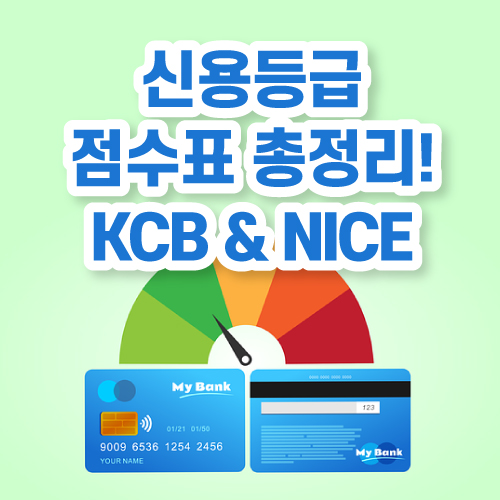 신용등급 점수표 총정리! KCB &amp; NICE 신용점수 평가 기준