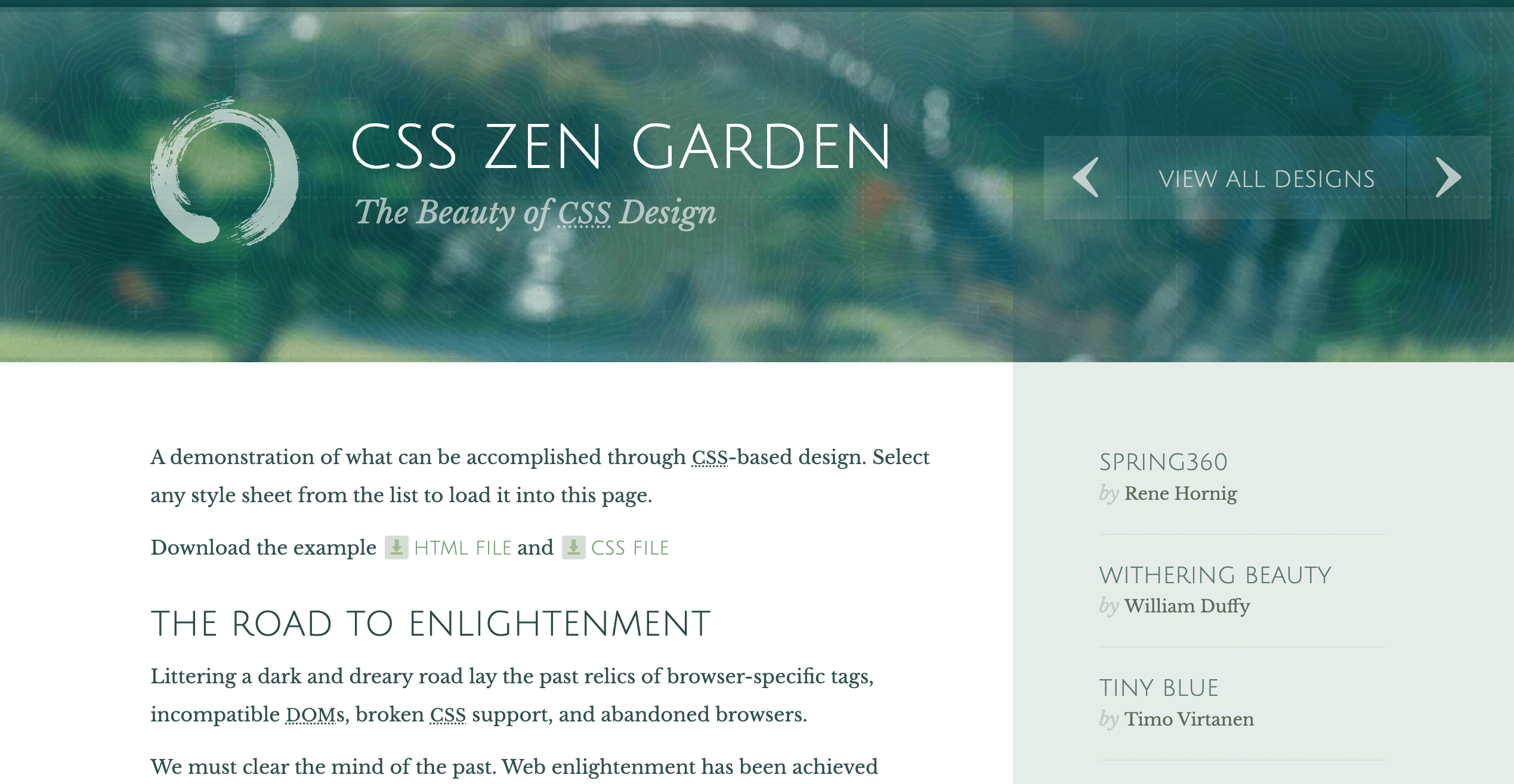 CSS Zen Garden