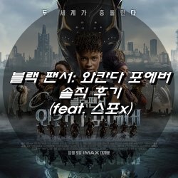  블랙 팬서: 와칸다 포에버 솔직 후기 (feat. 스포x)