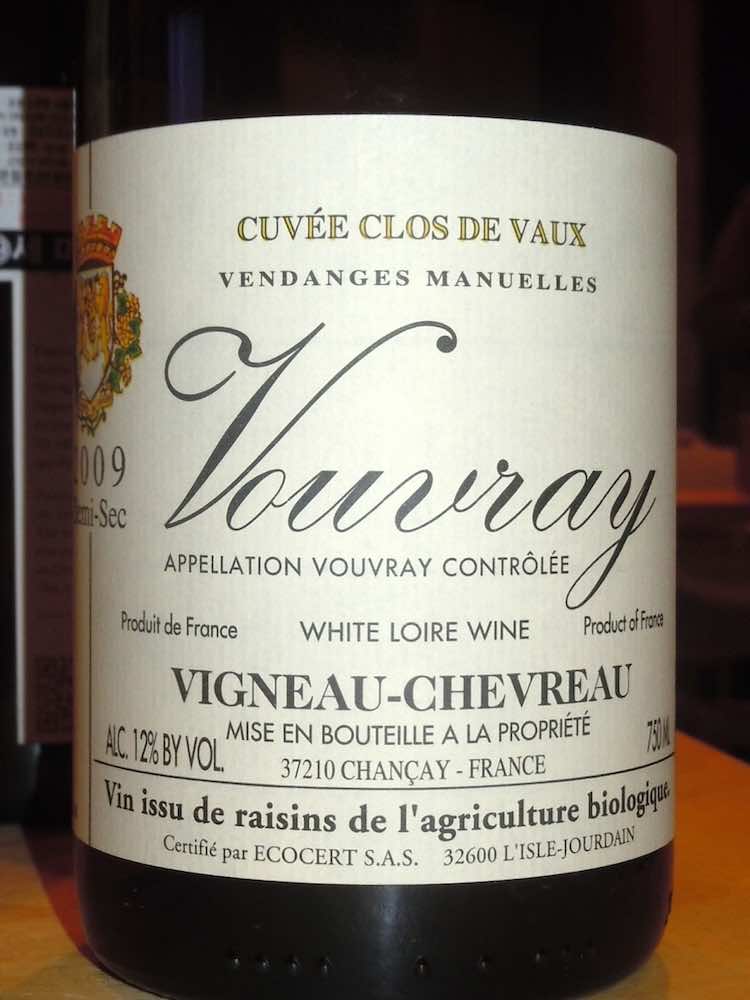 Domaine Vigneau-Chevreau Clos de Vaux Vouvray demi-sec 2009