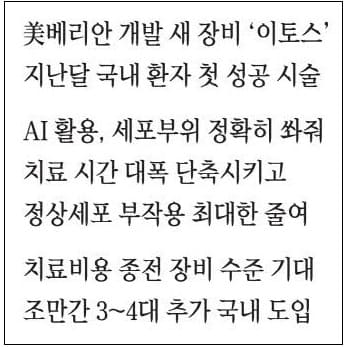 AI 기반 첫 방사선 치료 국내 환자 첫 성공 시술