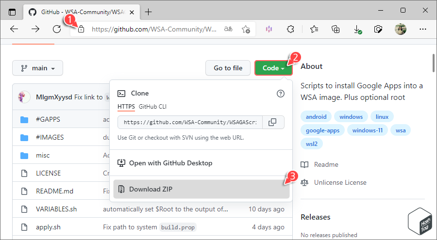 WSAGA 스크립트 다운로드