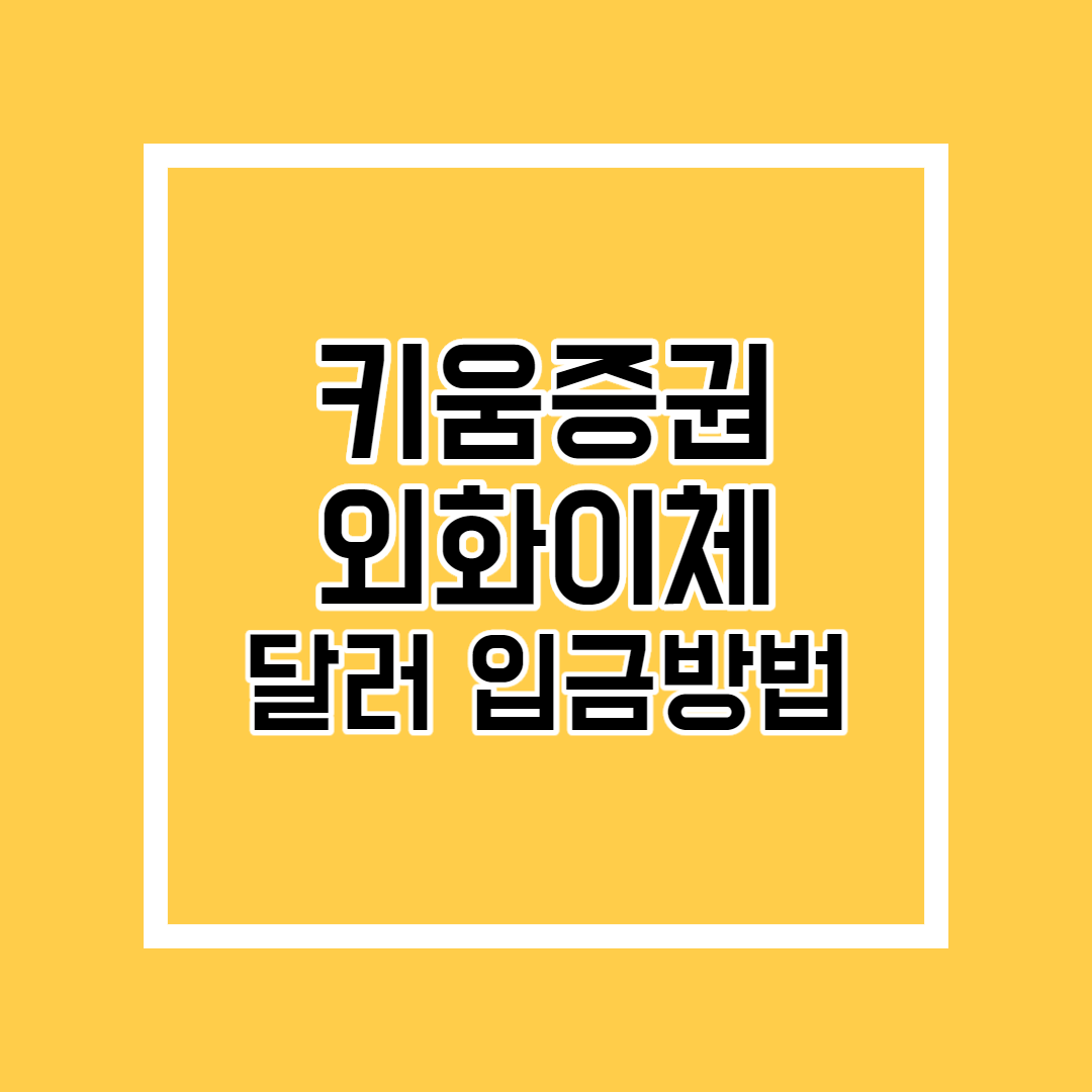  키움증권 외화이체 달러 입금 방법 / 애드센스 수익 재투자 하기