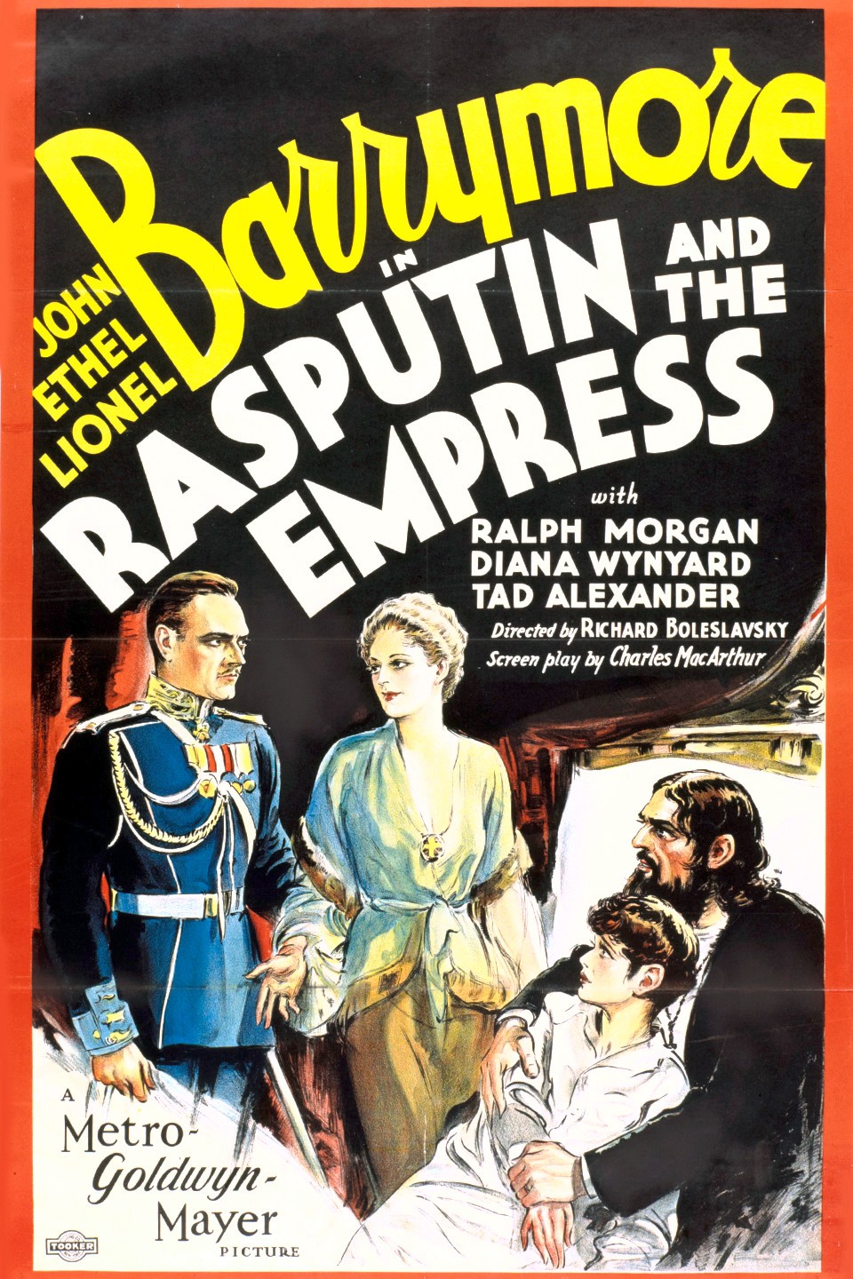 Rasputin and the Empress (1932) MGM이 제작한 라스푸틴 암살 소재의 할리우드 영화.