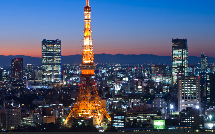도쿄타워의 야경