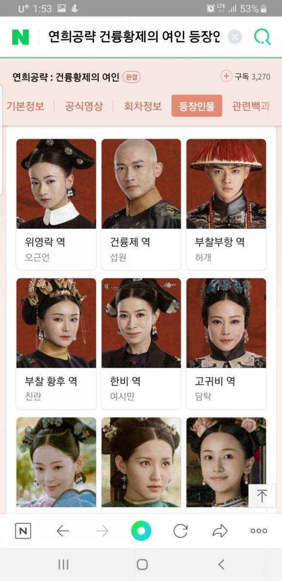 연희공략 건륭황제의 연인연희공략ㅡ건륭황제의 11
