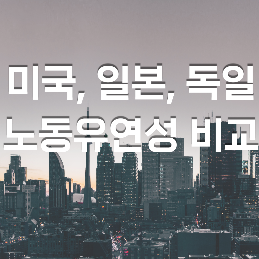  미국, 일본, 독일의 노동유연성 비교