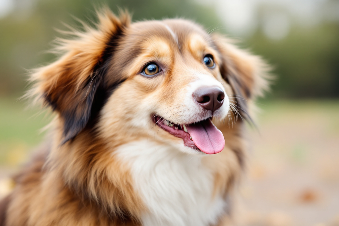 adorable dog posing for camera