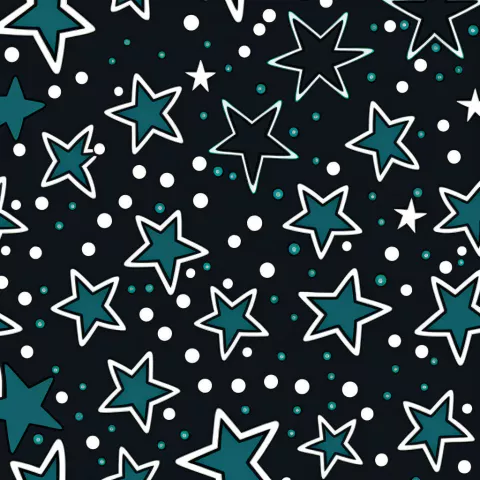 /imagine prompt: simple seamless doodle stars themed pattern
