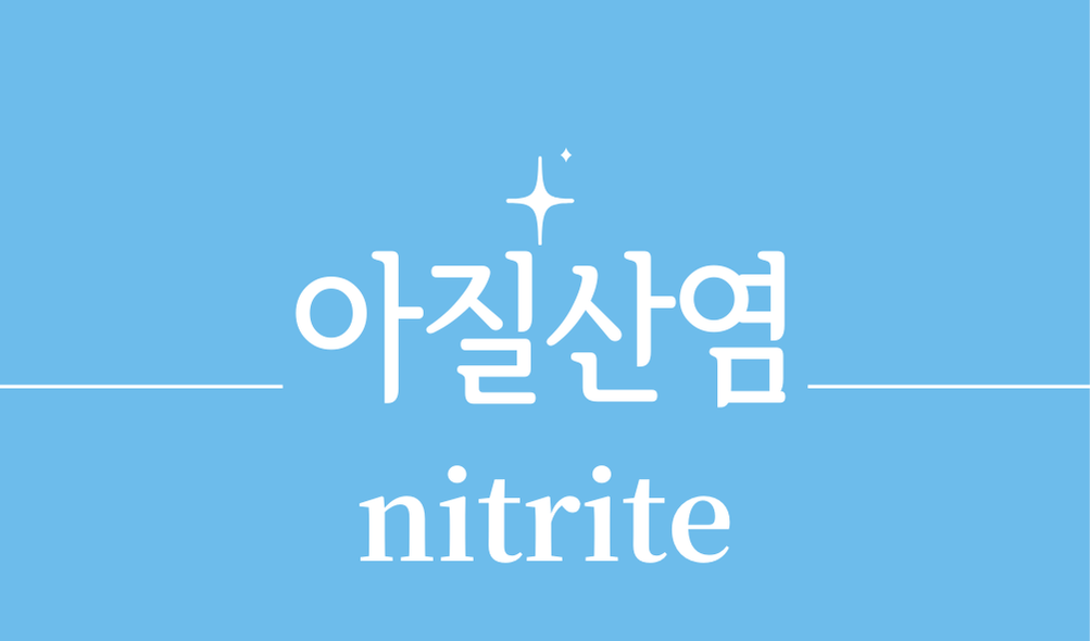 '아질산염(nitrite)'