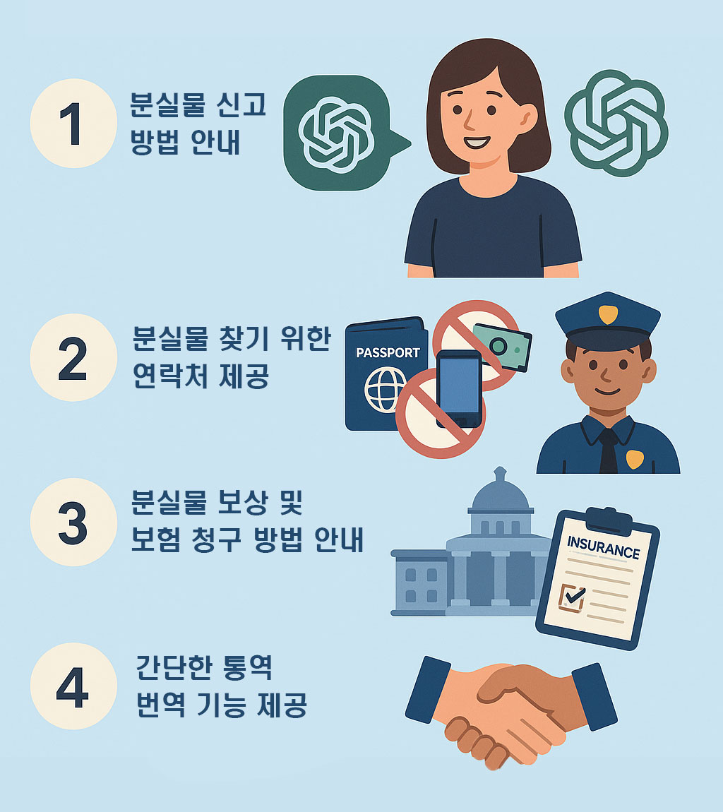 &quot;해외여행 물건 분실 시 챗GPT 활용법&quot;