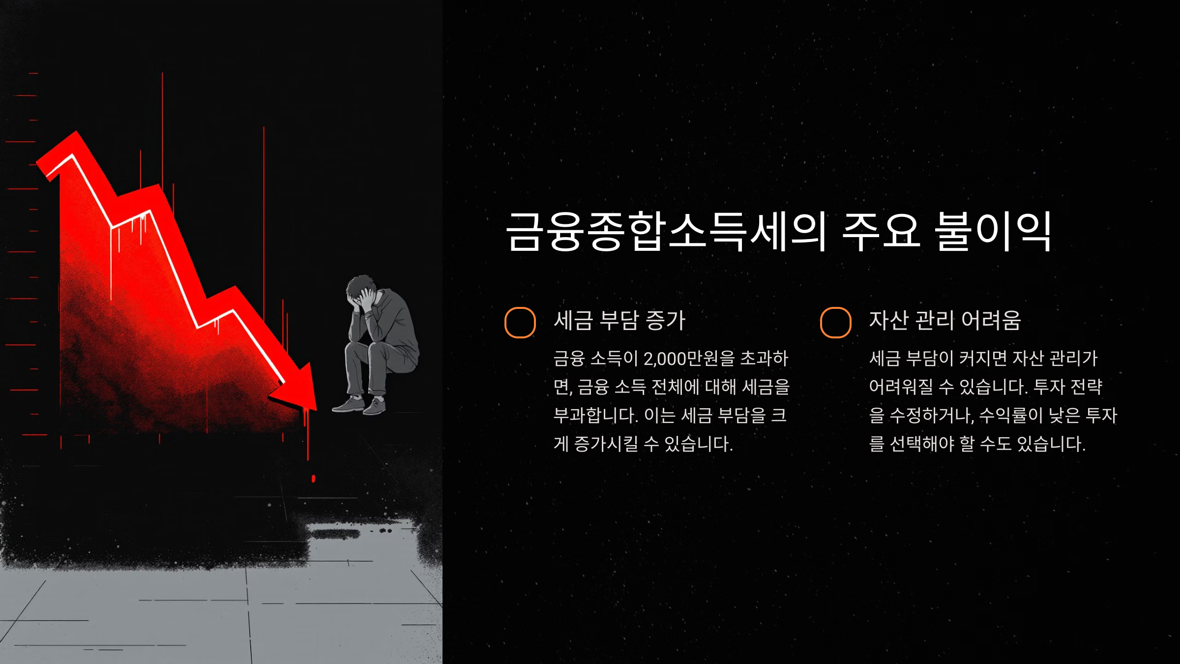 금융종합소득세의 주요 불이익