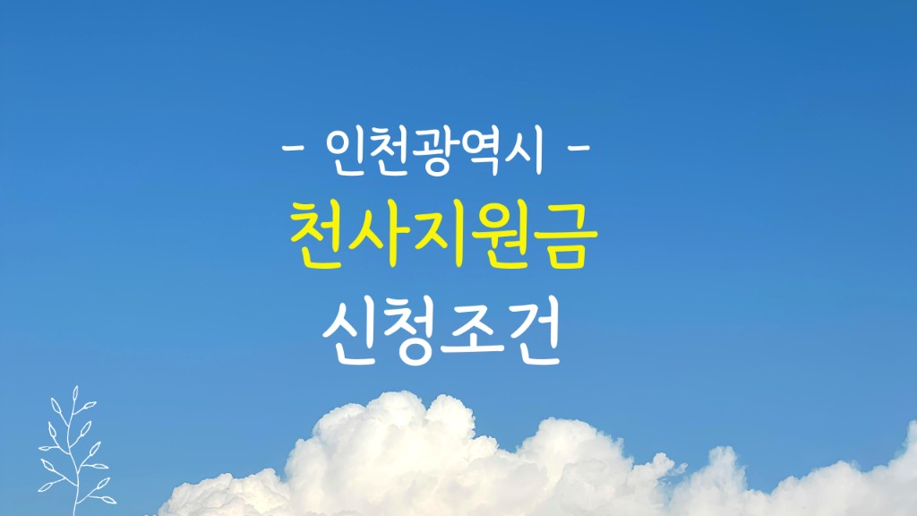 인천시 천사지원금