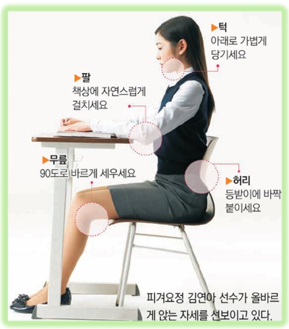 바르게 앉기