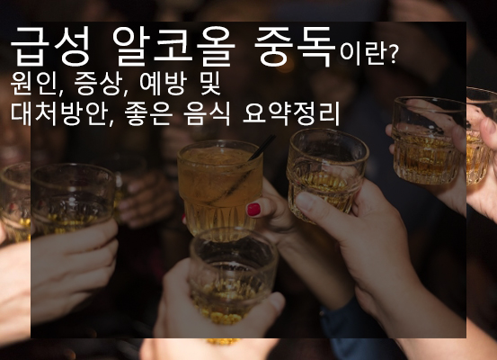  급성 알코올 중독이란? 원인, 증상, 예방 및 대처방안, 좋은 음식 요약정리