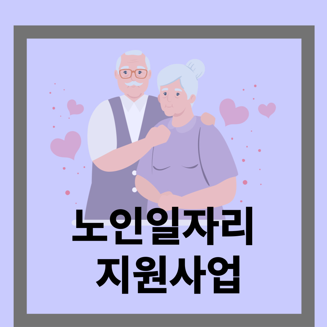 노인일자리 및 사회활동 지원사업